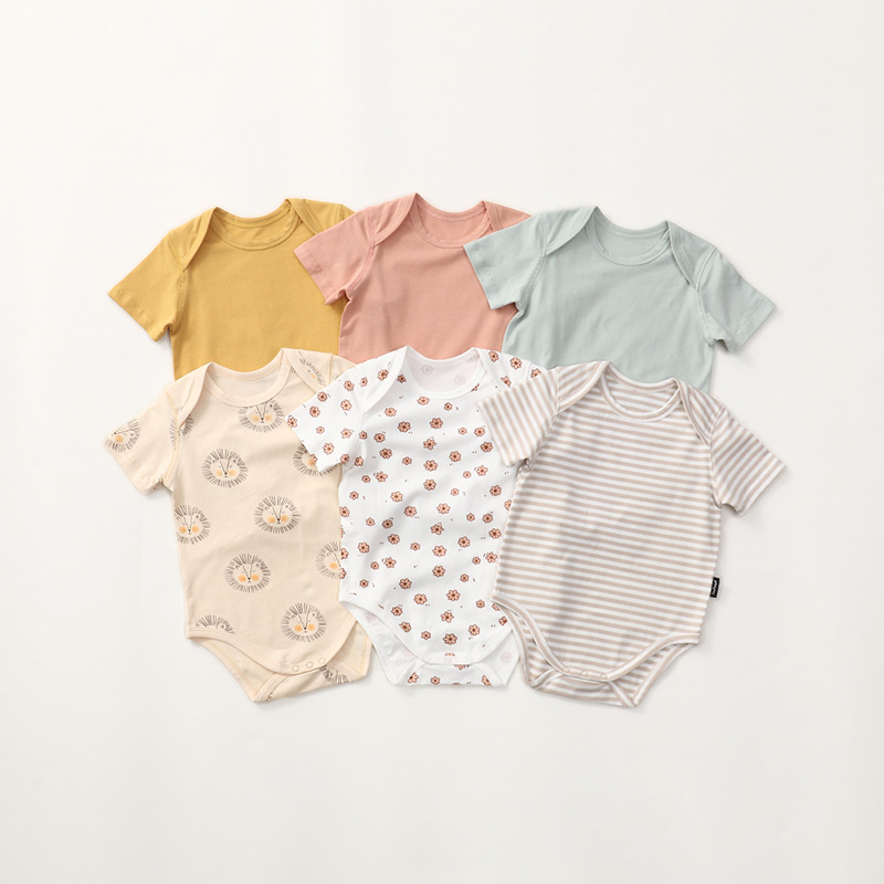 宝宝夏日轻薄衣服短袖包屁衣女春夏连体衣婴儿新生儿男打底哈衣