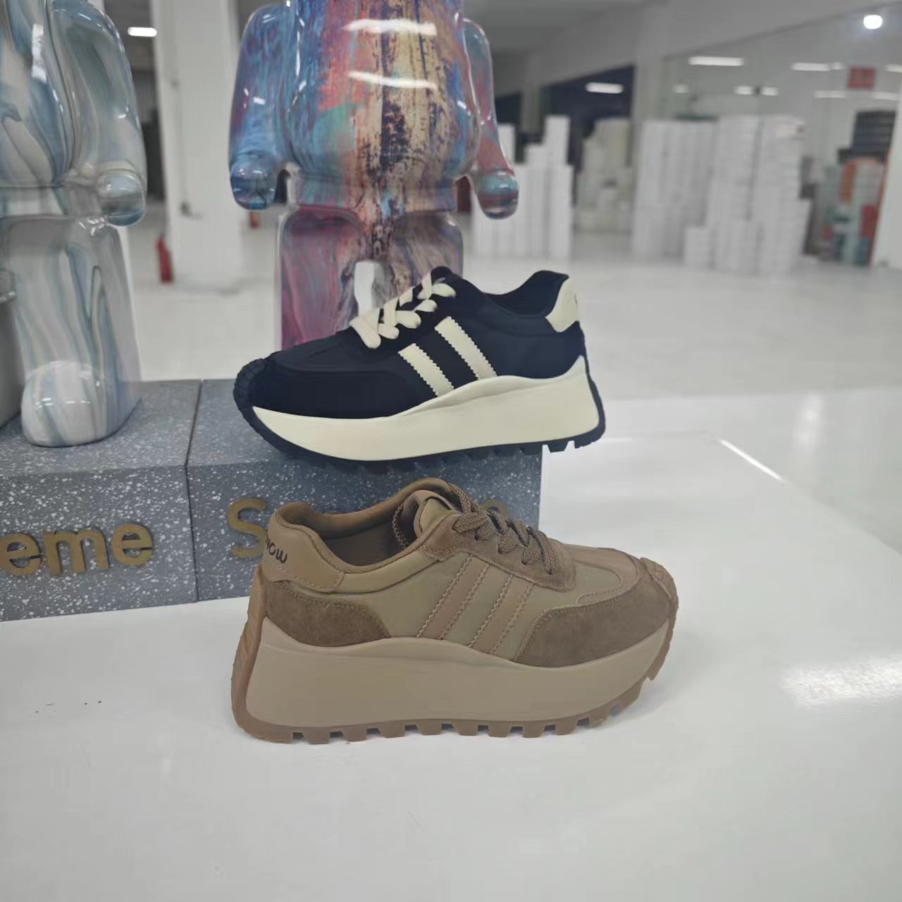 时尚厚底轻奢复古百搭潮流阿甘鞋 尺码标准，2363（B）