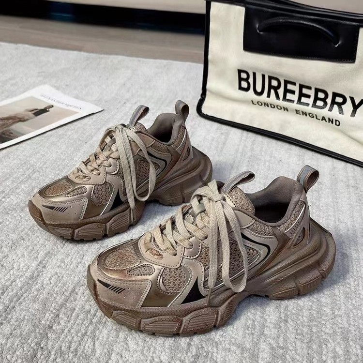 331d526 复古时尚做旧擦色爆款百搭厚底休闲老爹鞋鞋（P）