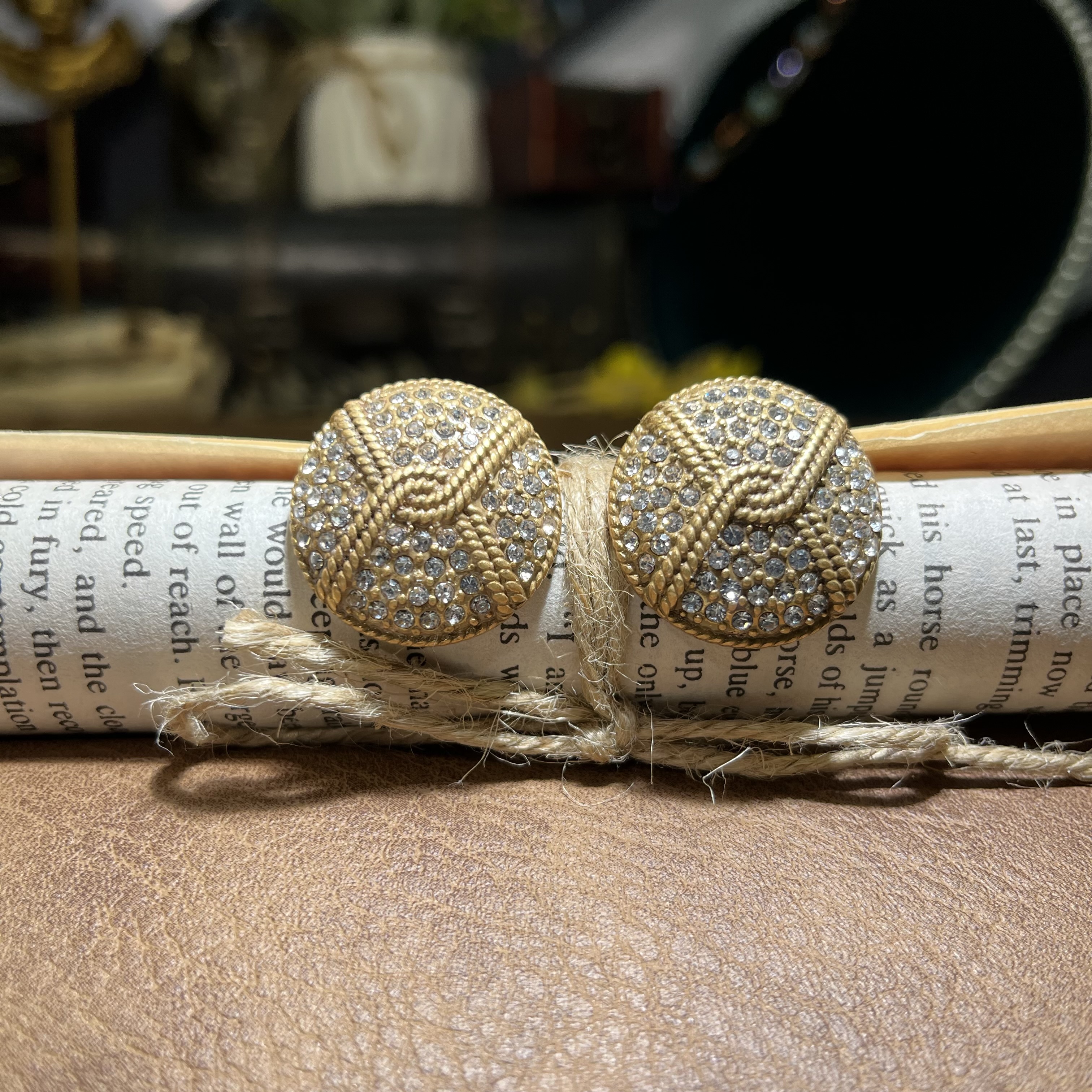 合金耳饰 6001 中古耳饰欧美个性复古耳钉高级感设计师款耳环新款