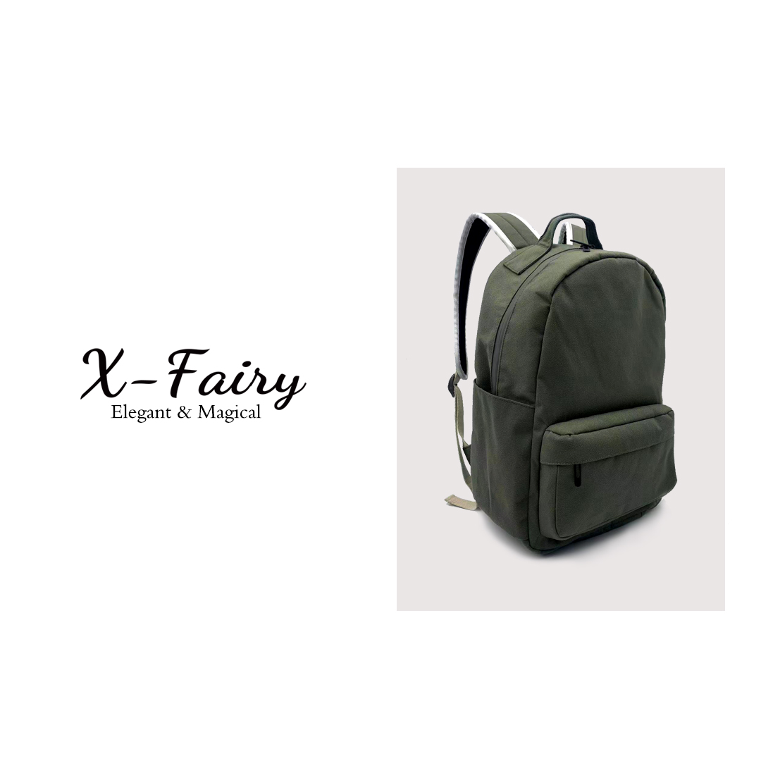 ins风简约磨毛尼龙防水男女款双肩包