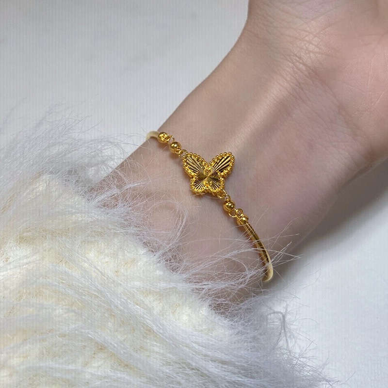 钛钢手镯 2025新款轻奢时尚超仙镭射手链女款气质仙气百搭ins