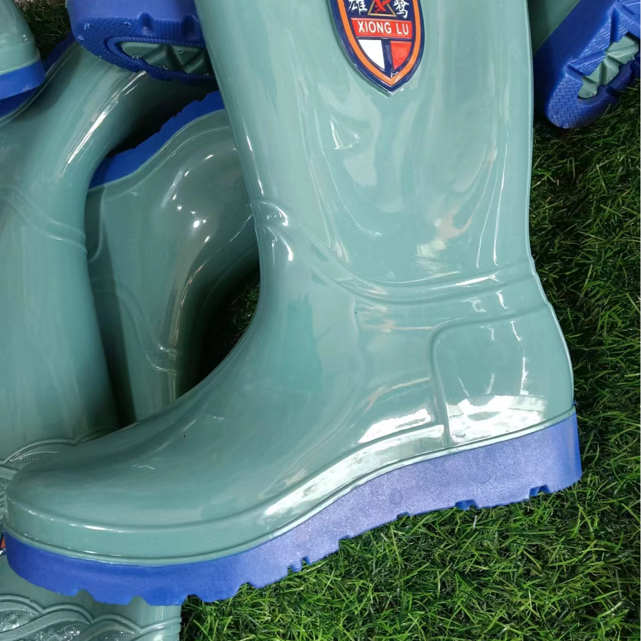 中帮雨靴加绒保暖雨鞋水鞋时尚厚底耐磨防水鞋平跟