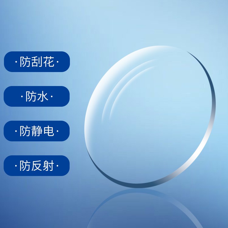 德国镜片高清蓝光平光眼镜片无度数数码型