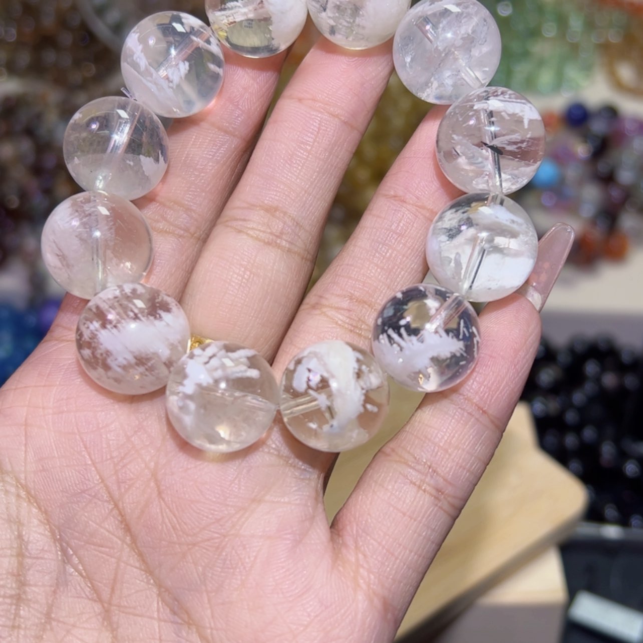 【闪购商品】烟晶手链银S925镶嵌?****?80