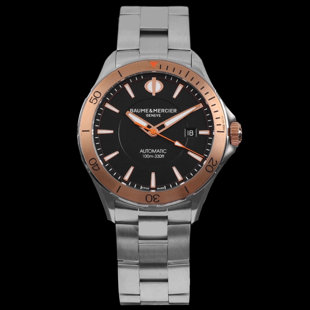 99新 Baume et Mercier/名士 MOA10423 自动机械 表盘42mm