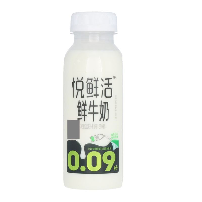 悦鲜活 巴氏杀菌乳鲜牛奶 250毫升+赠10毫升/瓶
