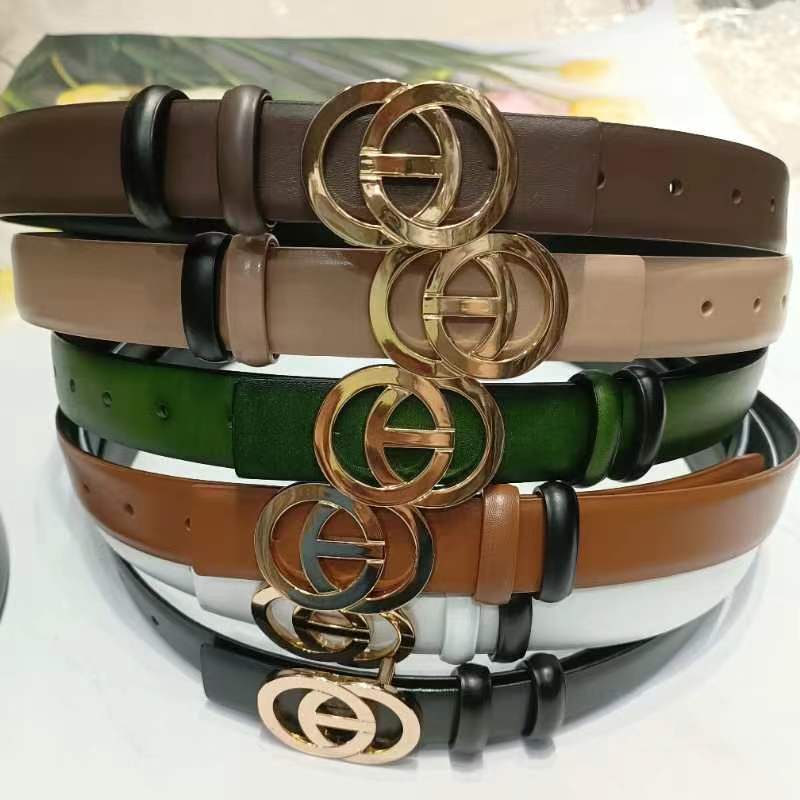 女士皮带双面真牛皮正反面两用，高端时尚百搭配裤子腰带2.8cm