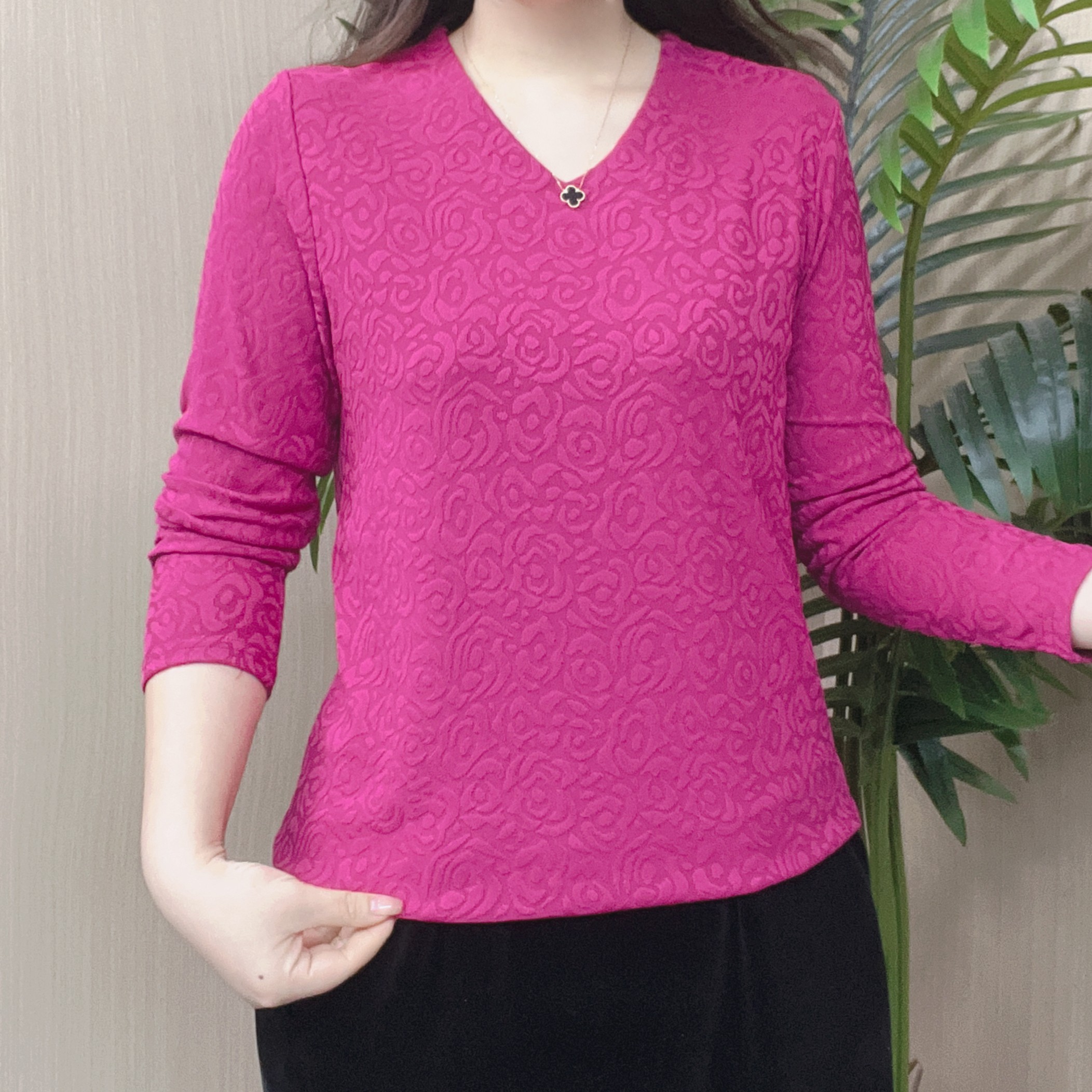 25新款百搭宽松休闲长袖洋气显瘦妈妈装春秋女士中年时尚秋季小衫