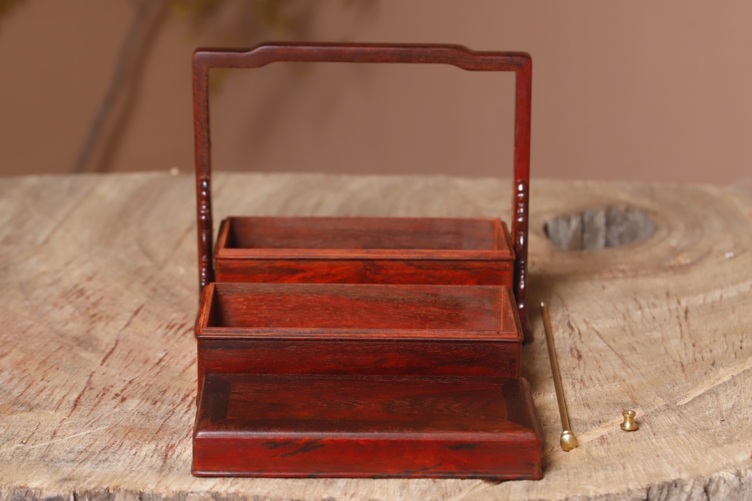 印度小叶紫檀提篮