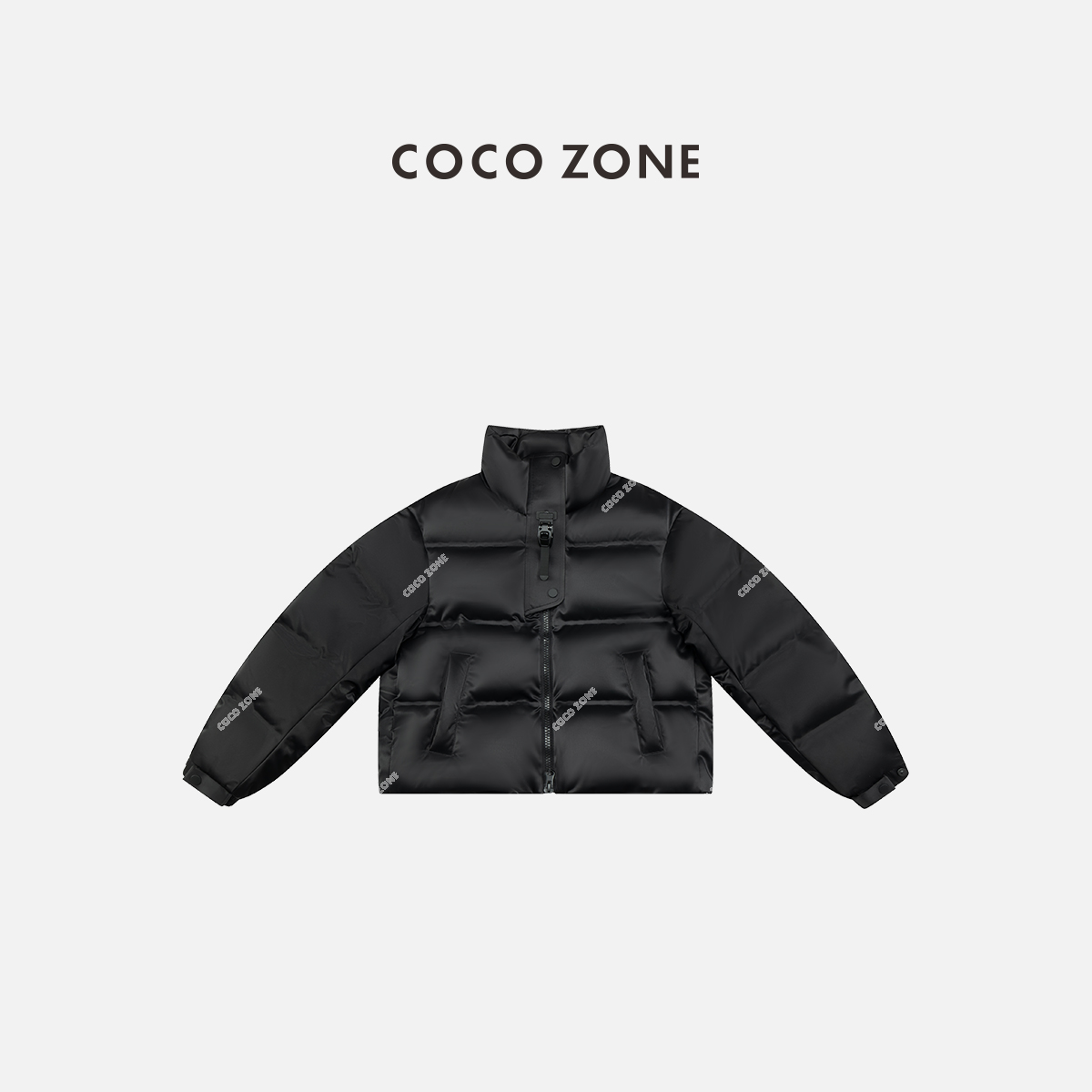 COCO ZONE 刘一一 90鹅绒立领设计感羽绒服长袖保暖上衣CC2C2256