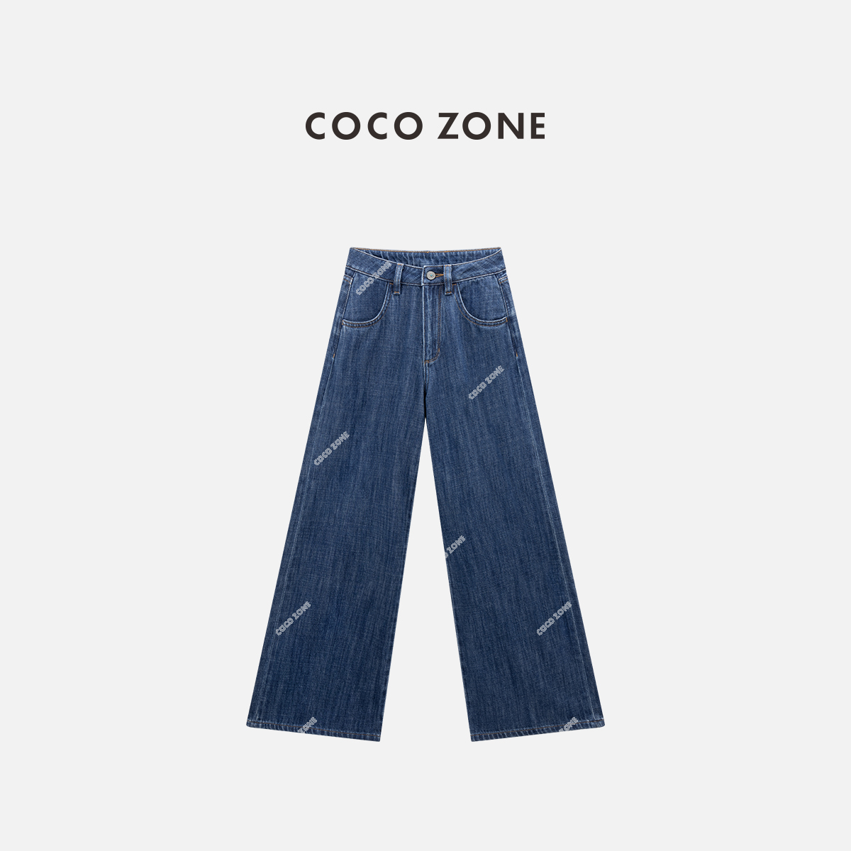 COCO ZONE 刘一一 100棉复古水洗显瘦百搭牛仔裤CC1C1760