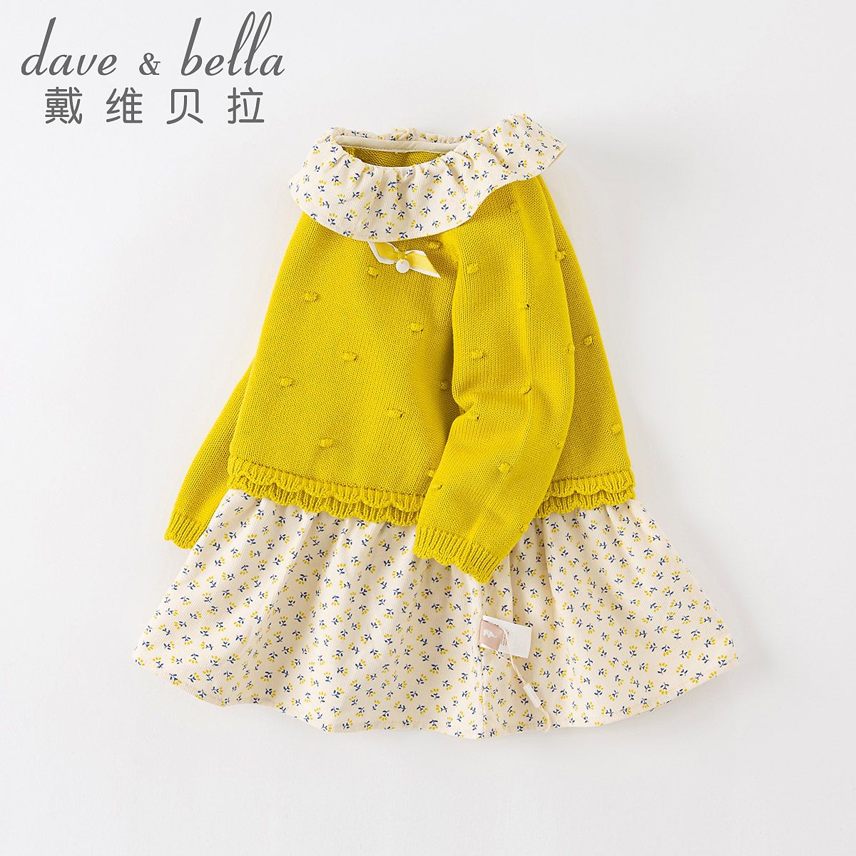 童装秋装新款女童连衣裙儿童宝宝棉公主裙女孩碎花裙子