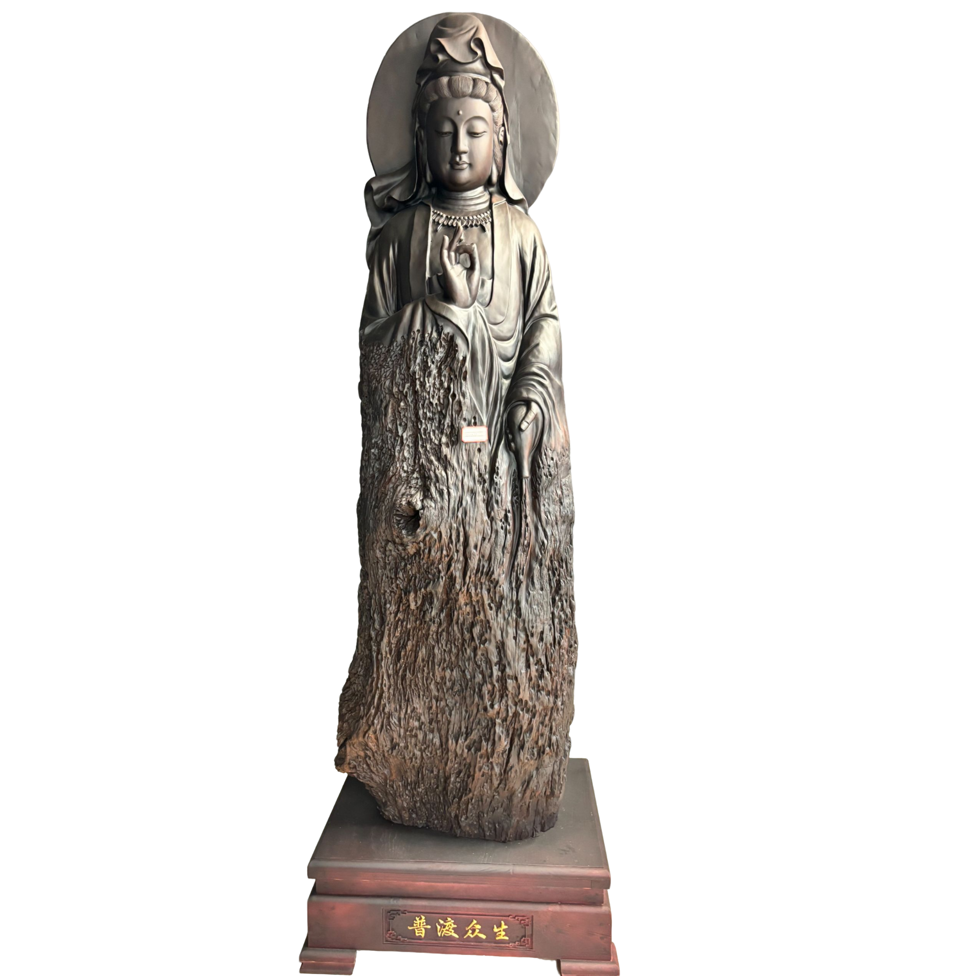 木雕工艺品摆件（26号观音）纯手工匠心技艺精细雕刻品