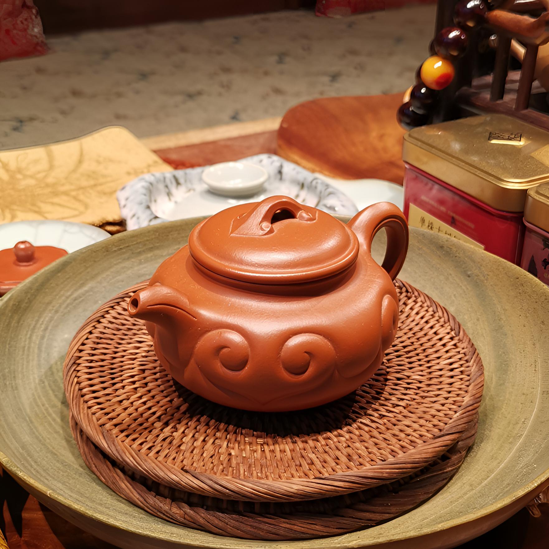 泥的传人朱泥紫砂壶手工如意仿古中式泡茶壶宜兴茶具