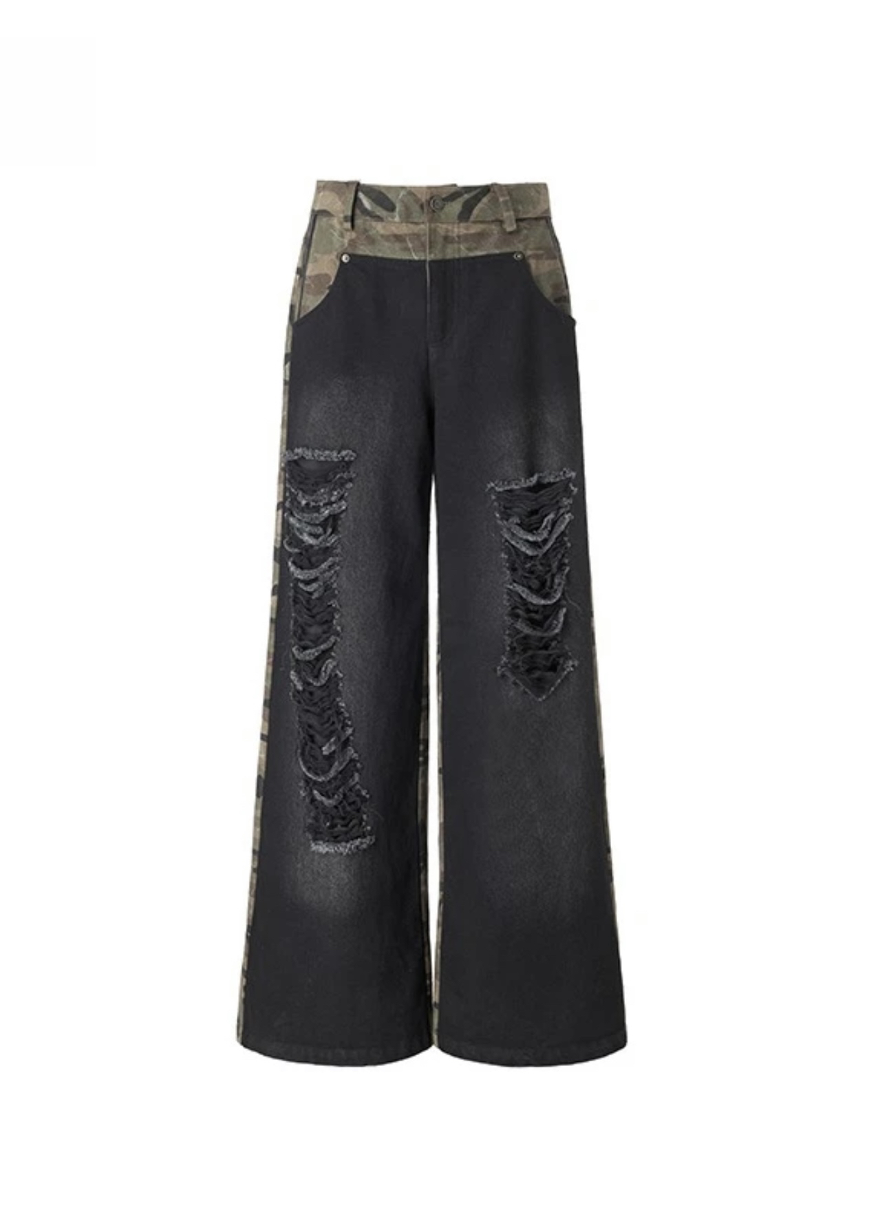 设计师品牌UTUH 迷彩工装牛仔裤TUWFW2K328