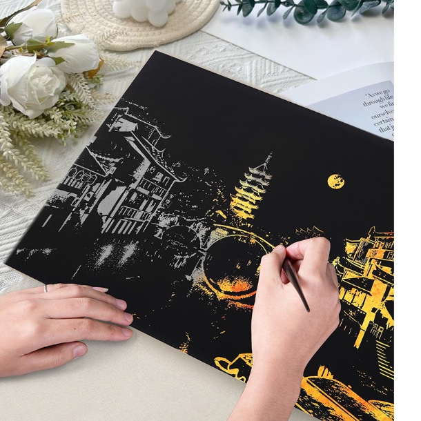 【璀璨城市Bright city】上海苏州广州刮画创意个性送对象生日礼物