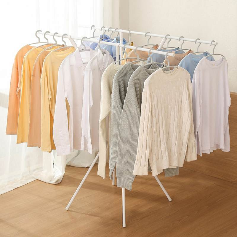 deHub落地晾衣架折叠衣架室内阳台晾衣杆卧室衣架晒衣架置物架