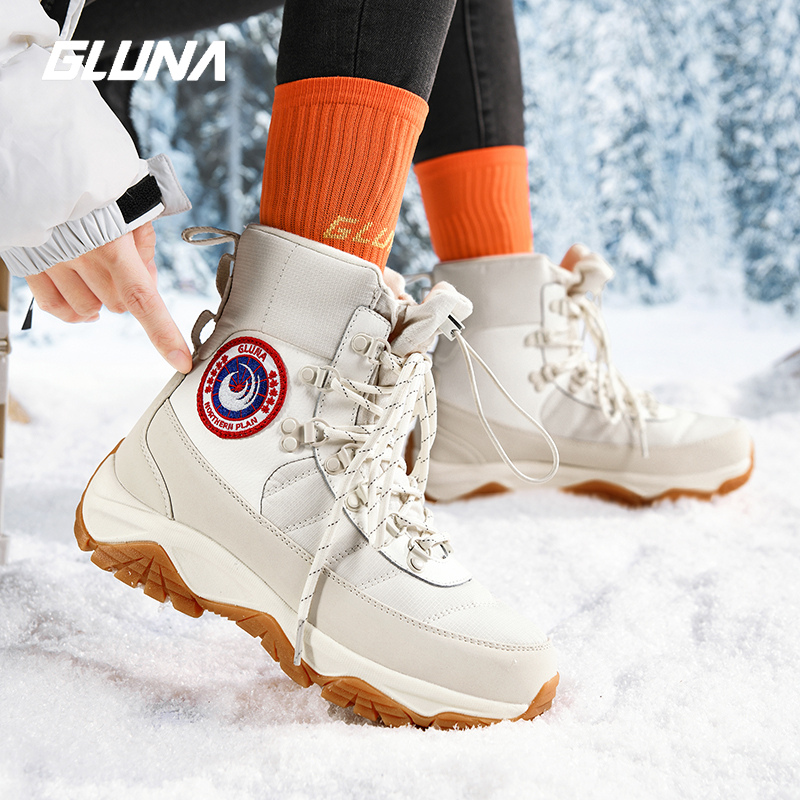 东北户外雪地靴女防水防滑加绒加厚哈尔滨极寒棉鞋男抗寒零下40度