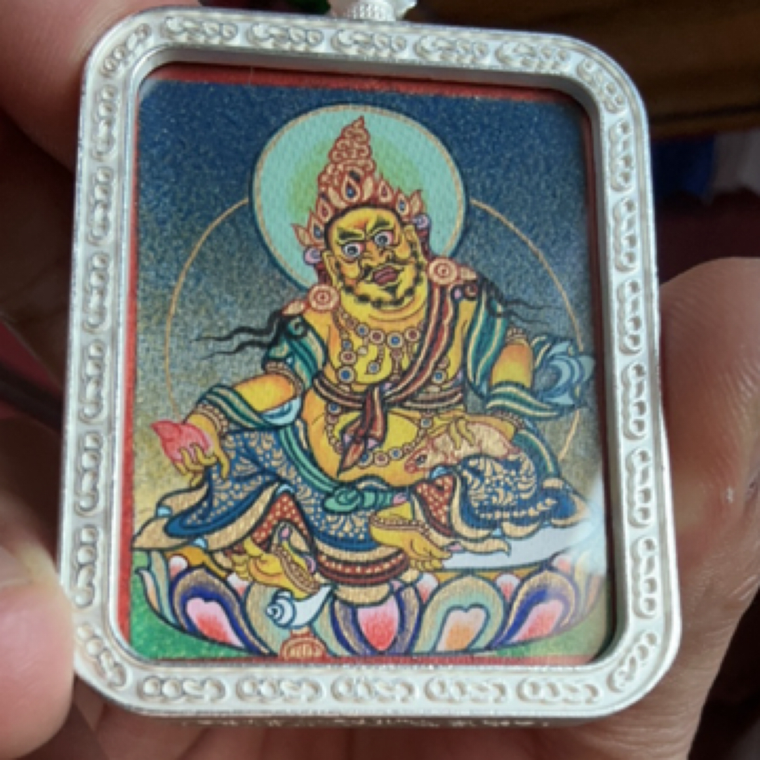 黄财神，5/4热贡唐卡，开光加持/