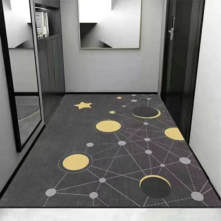 轻奢硅藻泥入户门垫进门玄关防滑脚垫厨房满铺家用垫子地毯地垫