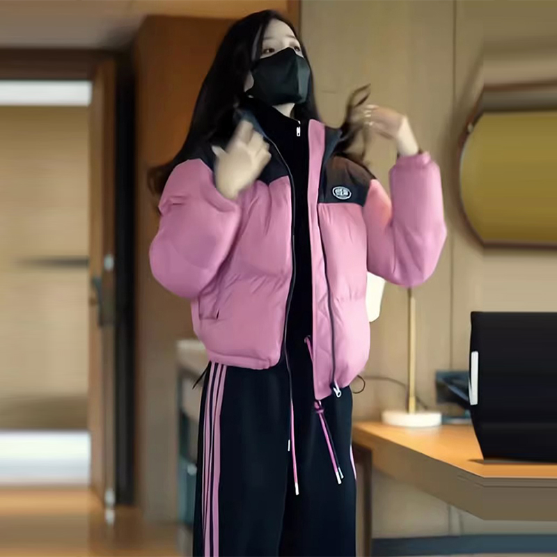 高级感超好看棉服女2023秋冬时尚洋气减龄休闲外套裤子套装两件套
