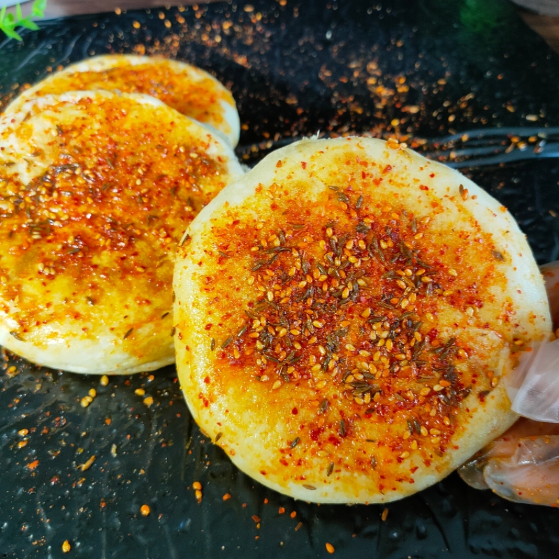 佳城尚品东北孜然烤饼香辣不加牛肉串碳烤单饼速冻孜然香辣烤饼