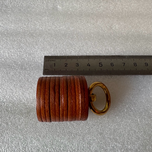 皮墩挂件手工制作厚料牛皮休闲皮具越用越亮包包挂件