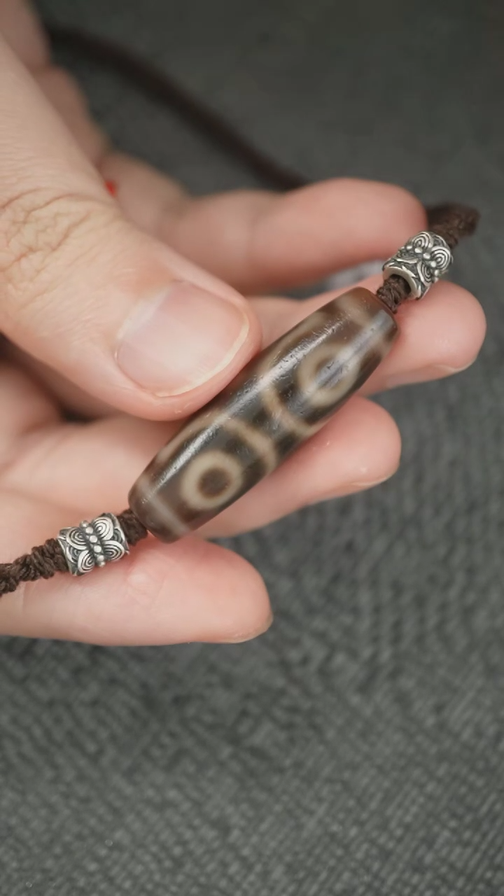 【闪购商品】玛瑙/玉髓颈饰未镶嵌蚀花玛瑙珠定制编绳