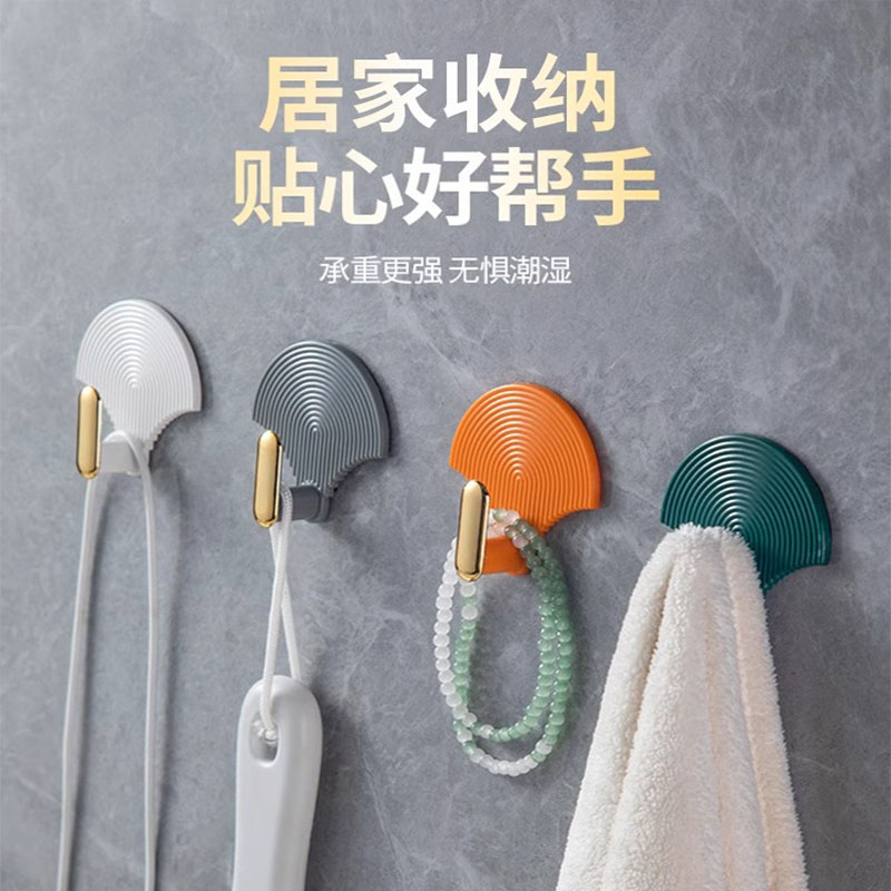 挂钩粘胶强力免打孔承重粘贴门后卫生间墙壁厨房钥匙无痕衣服粘钩