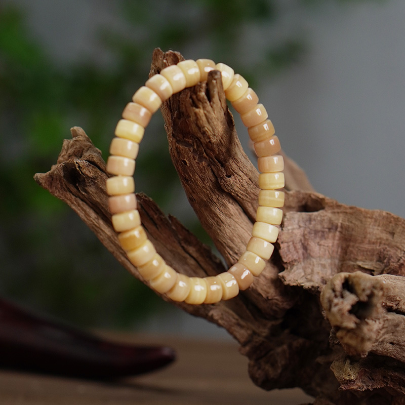 L【半妆】骆驼骨驼骨三花手持手串