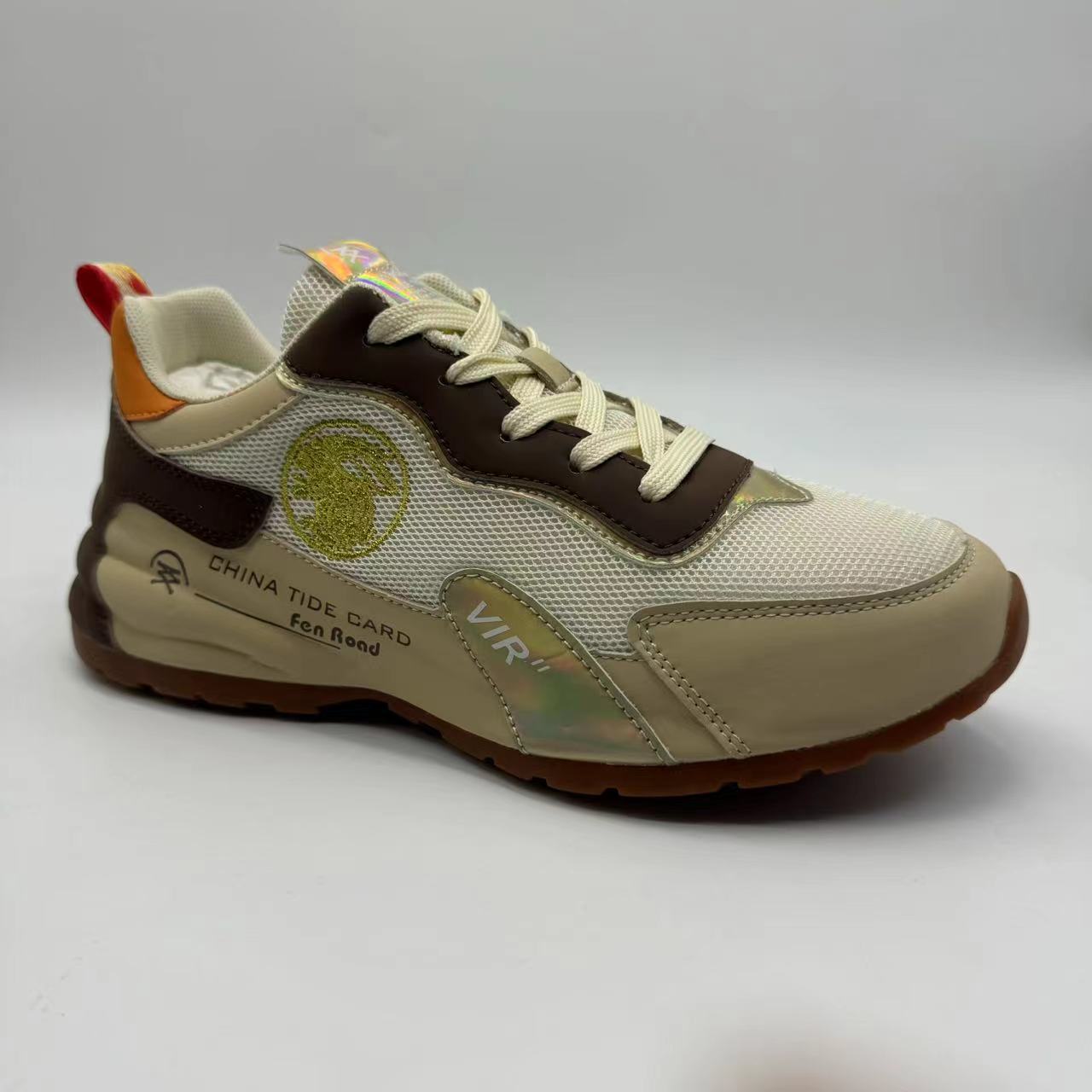 567米棕休闲运动鞋男夏季透气百搭潮流