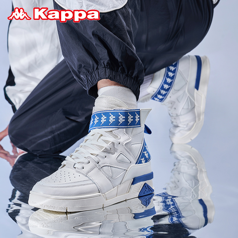 【断码清仓】kappa鞋子高帮鞋新款时尚板鞋潮流休闲板鞋K0BZ5CC52