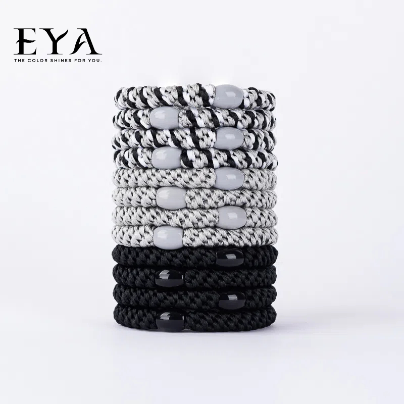 EYA高弹力发圈发绳12根粗款马尾头绳郑钦文正品出口不勒头发耐用