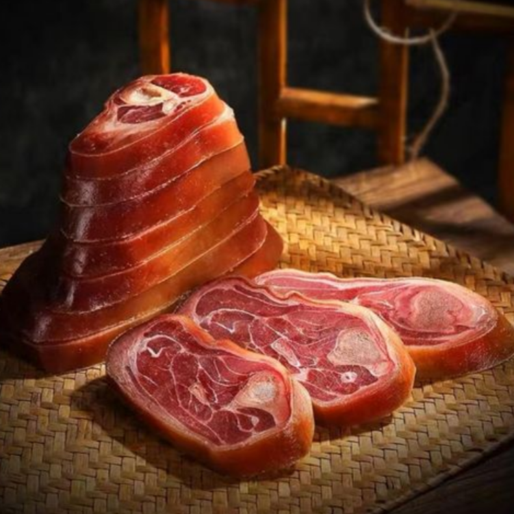 宣威宁飞土猪火腿（金钱部位）风味佳品炒菜营养经典多种切开口感