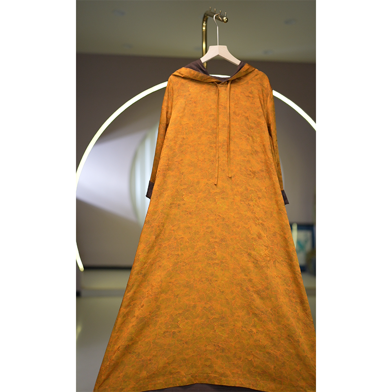 时尚改良香云老料连衣裙T1304