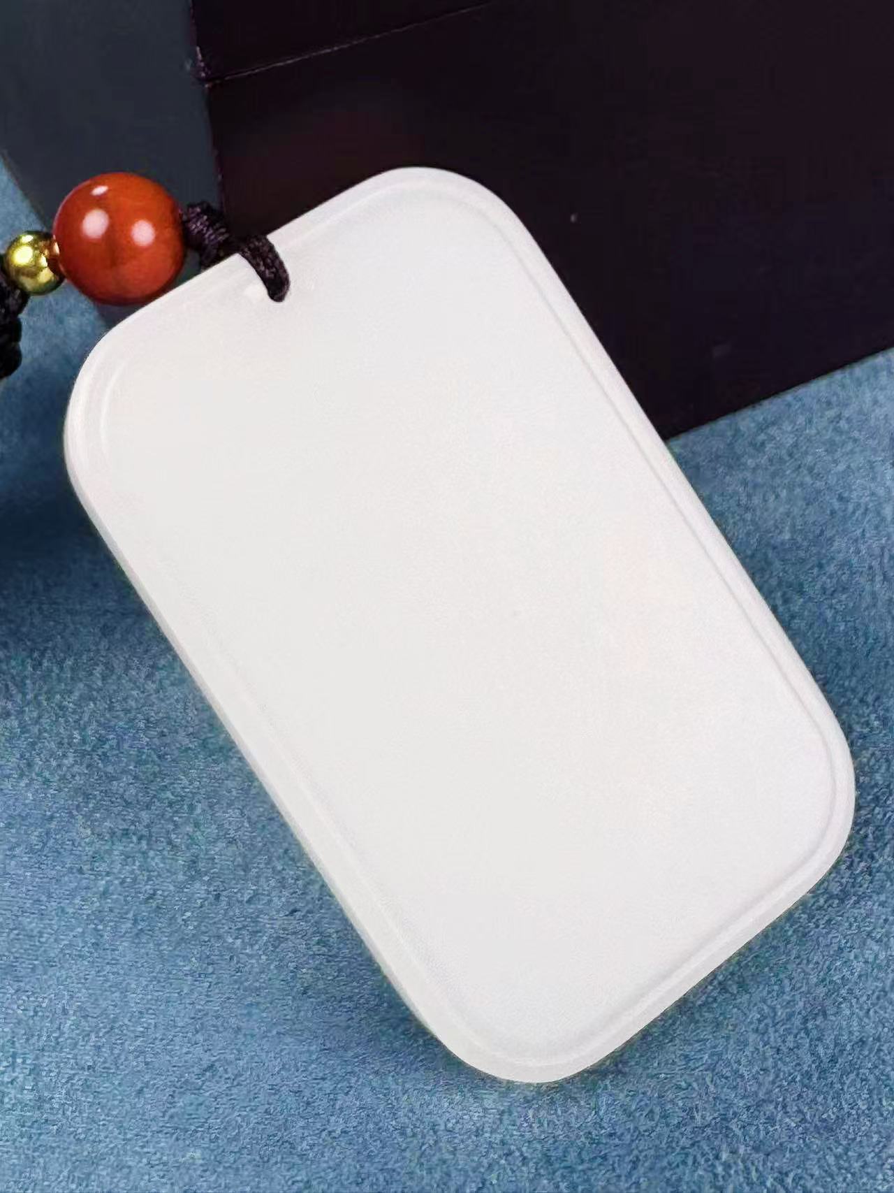 和田玉挂件平安牌