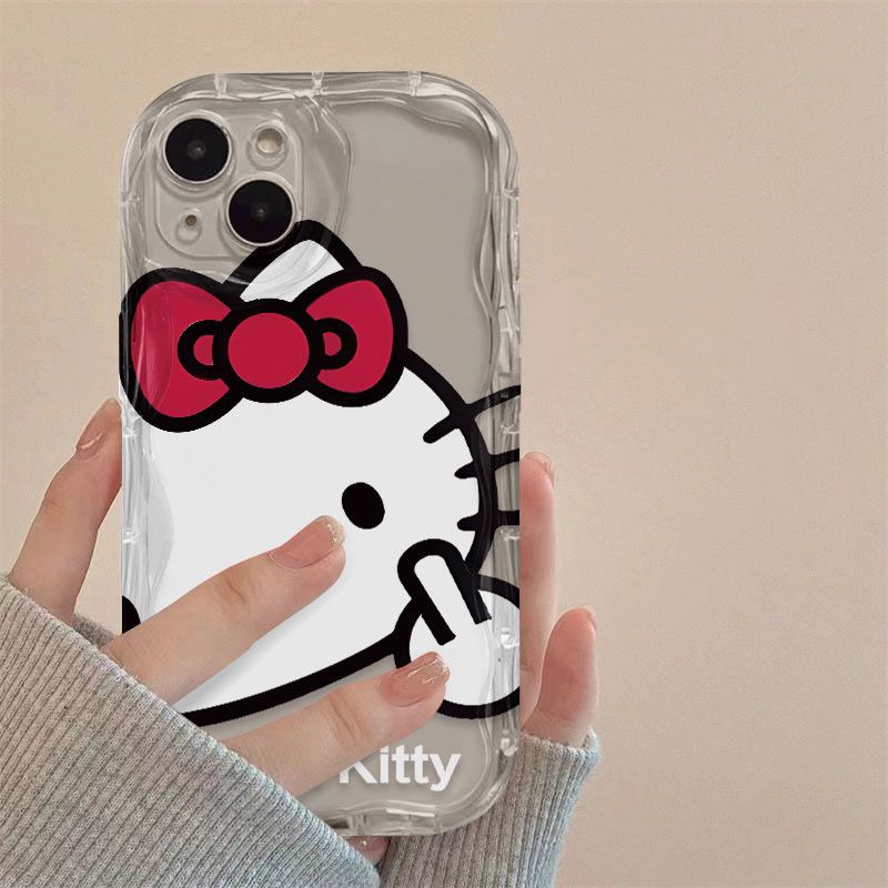 适用中指凯蒂猫iPhone13创意8plus全包7苹果11手机壳12promax软xs