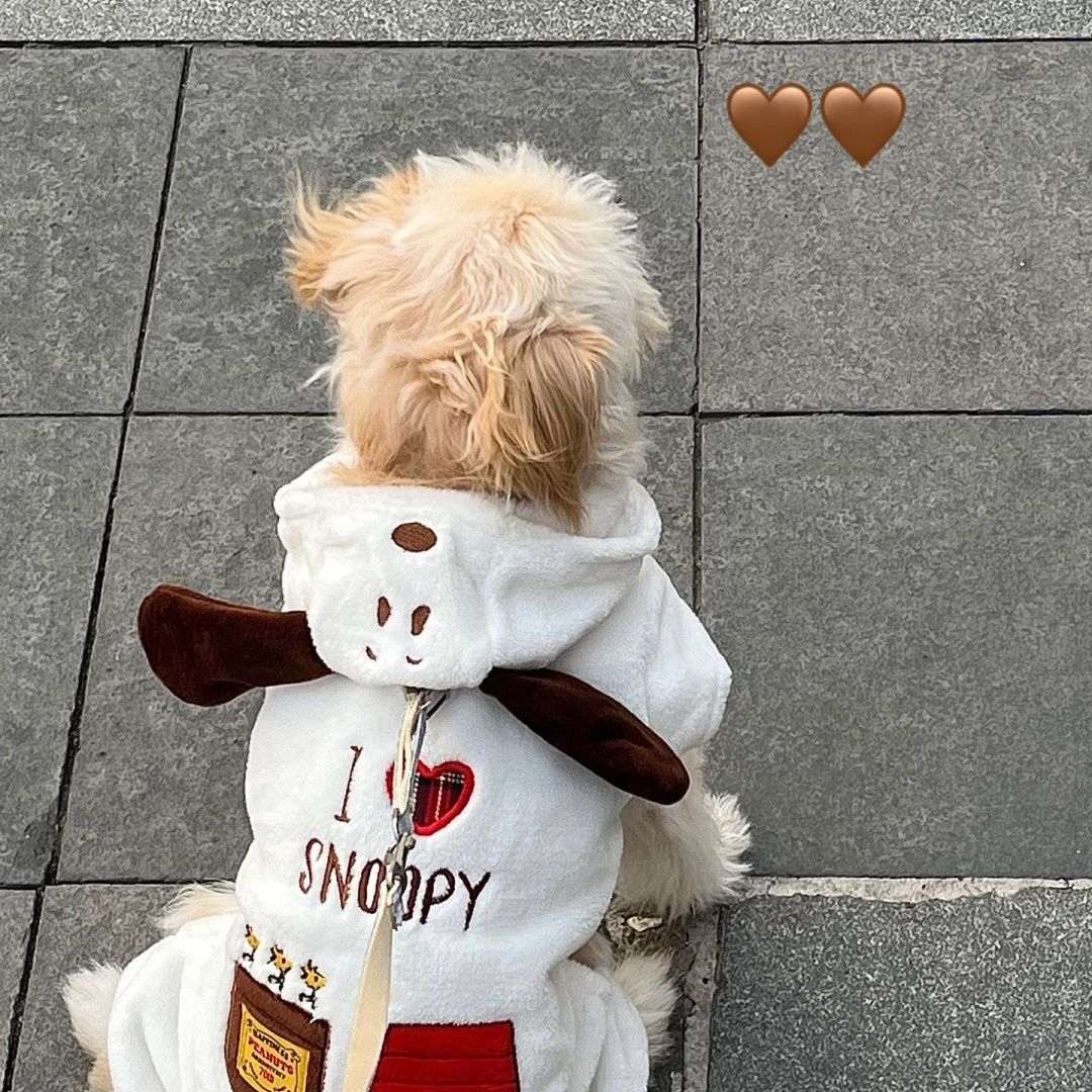 狗狗衣服秋冬款小型犬冬天防寒保暖比熊泰迪博美猫咪四脚宠物衣服