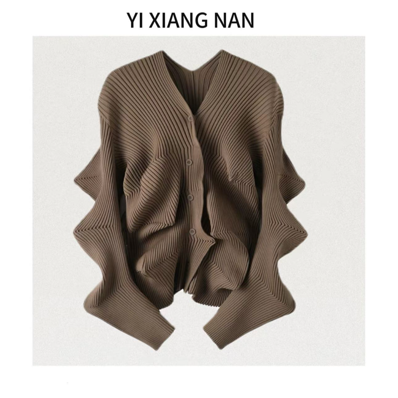 YXN 不规则V领针织妙脆角