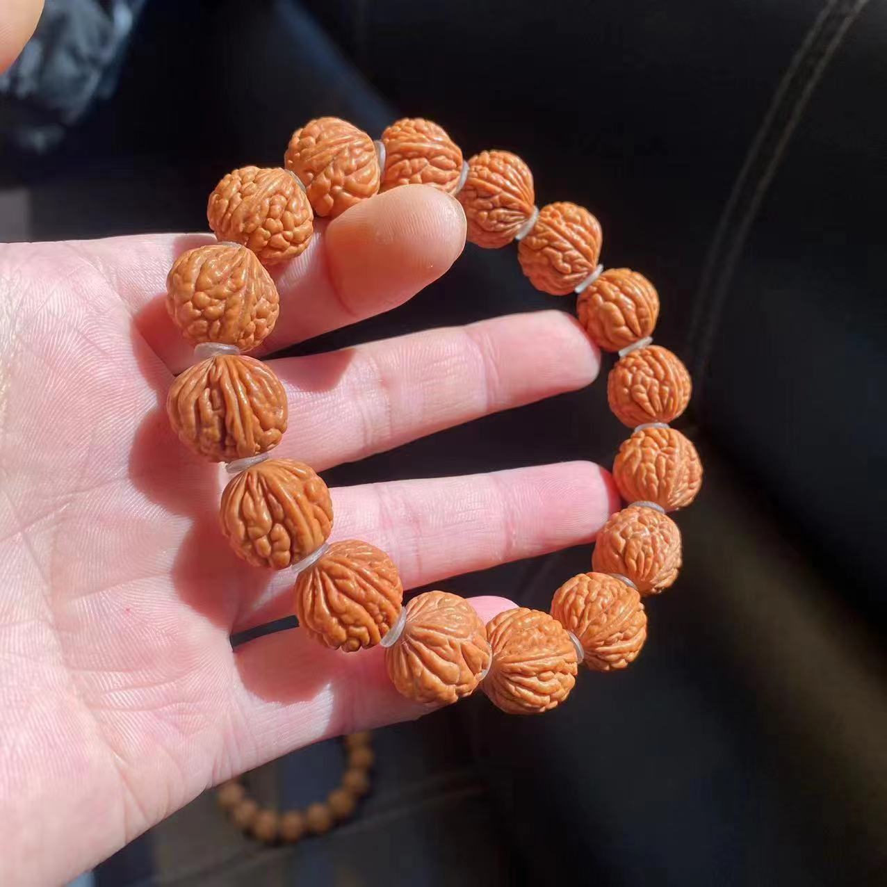 秦岭龙纹桃核荔枝纹精品单圈