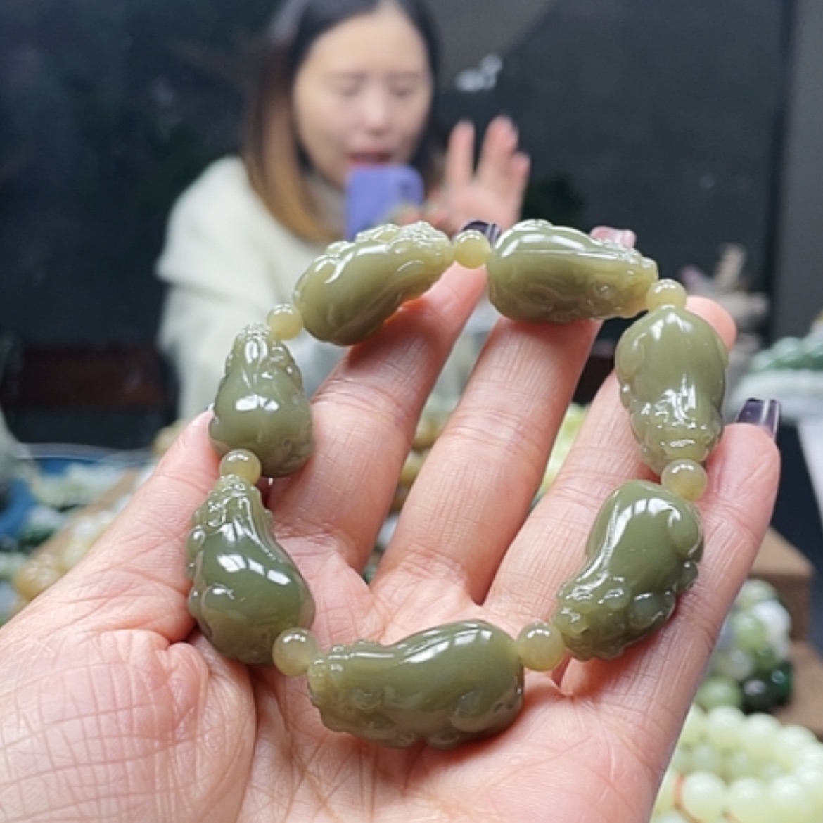 【闪购商品】和田玉手串未镶嵌