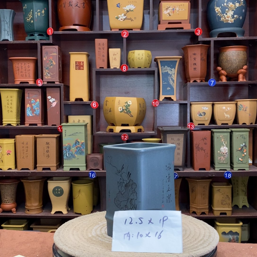 紫砂花盆紫砂花盆