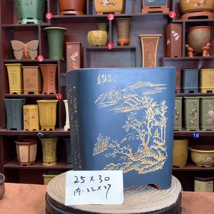 紫砂花盆紫砂花盆