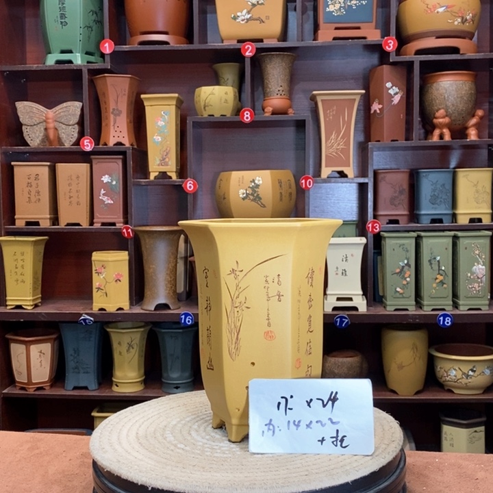 紫砂花盆紫砂花盆