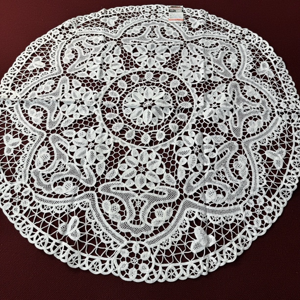 萧山花边圆桌布80圆