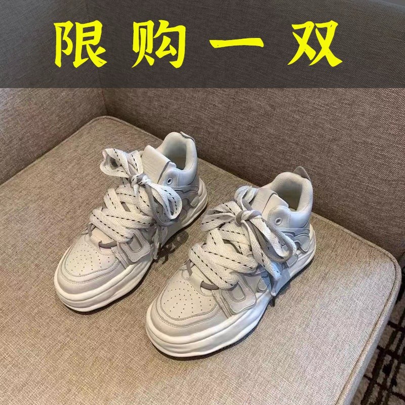 红蜻蜓牌高端女鞋2023年新款高帮鞋显脚小板鞋女厚底溶解鞋休闲