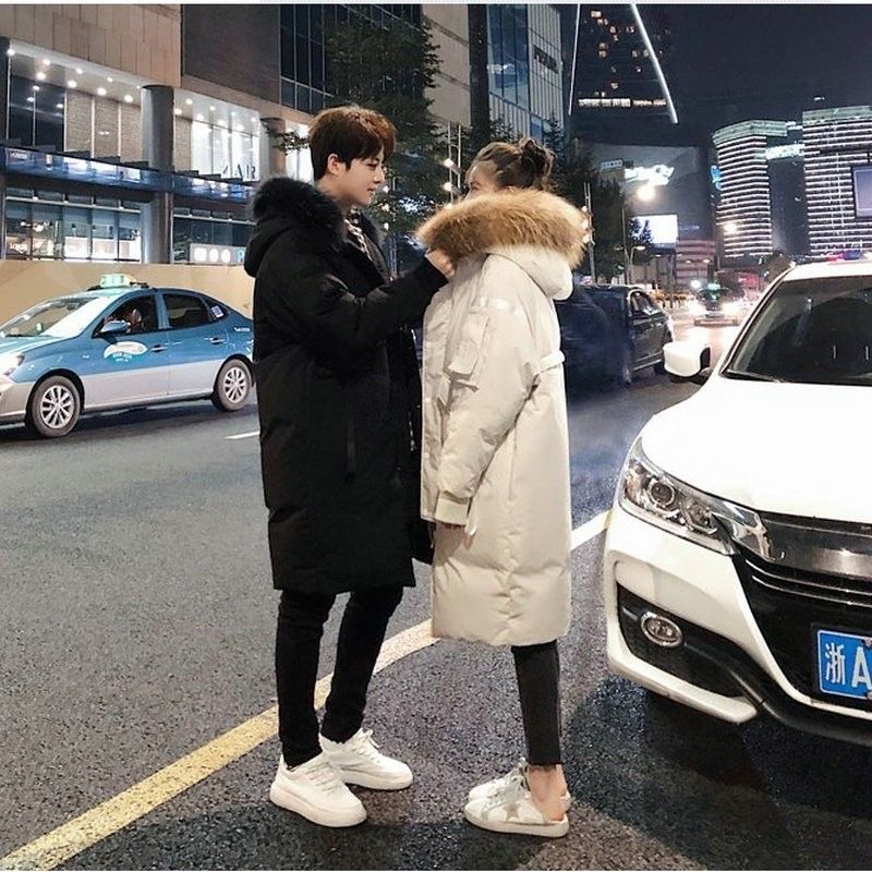 波司澄2023新款过膝长款加厚男士羽绒服男女中长款情侣款冬季外套