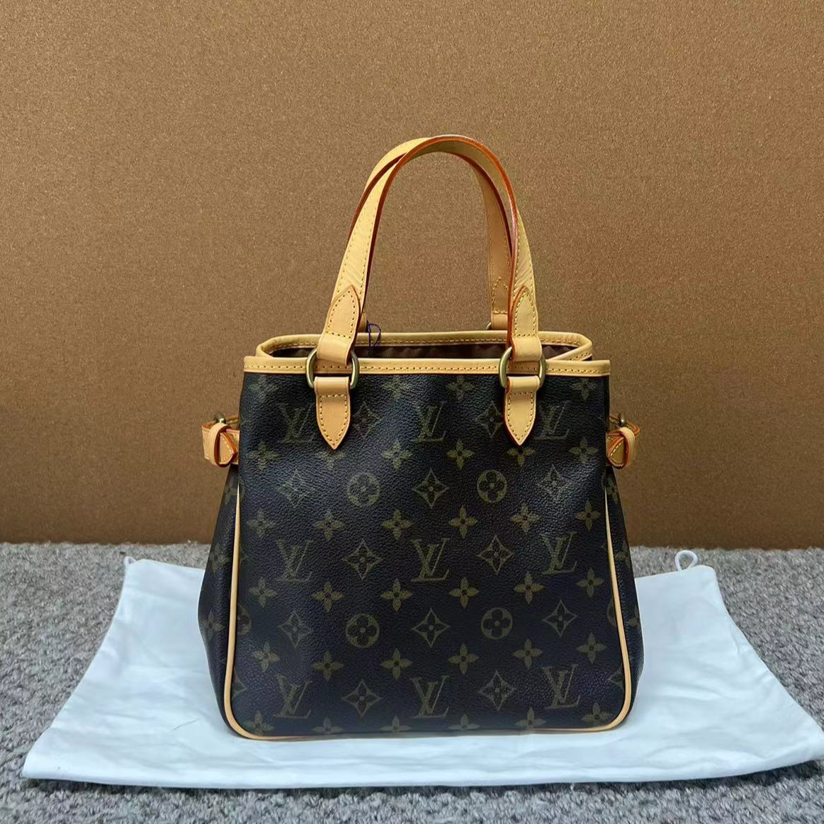 95新 LouisVuitton/路易威登 女中古包老花手拎包单肩 老花菜篮子