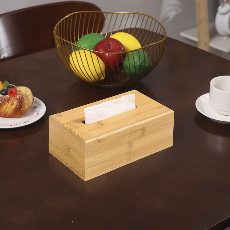 现代简约竹木实木抽纸盒客厅餐厅商用纸抽盒饭店酒店民宿纸巾盒子